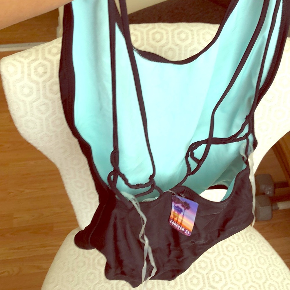 Black one piece swimsuit